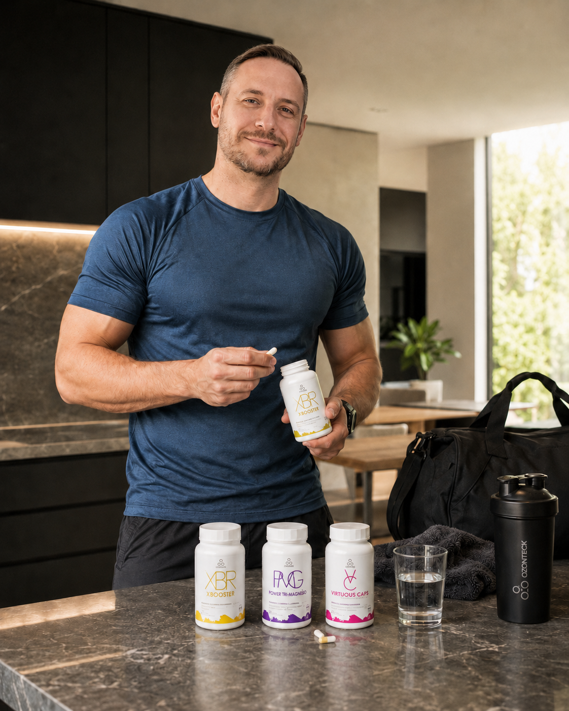 Marco apresentando nutracêuticos OzonTeck